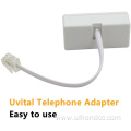 splitter 1 male to 2 female RJ11 6P4C telephone converter cable adaptor for wall landline